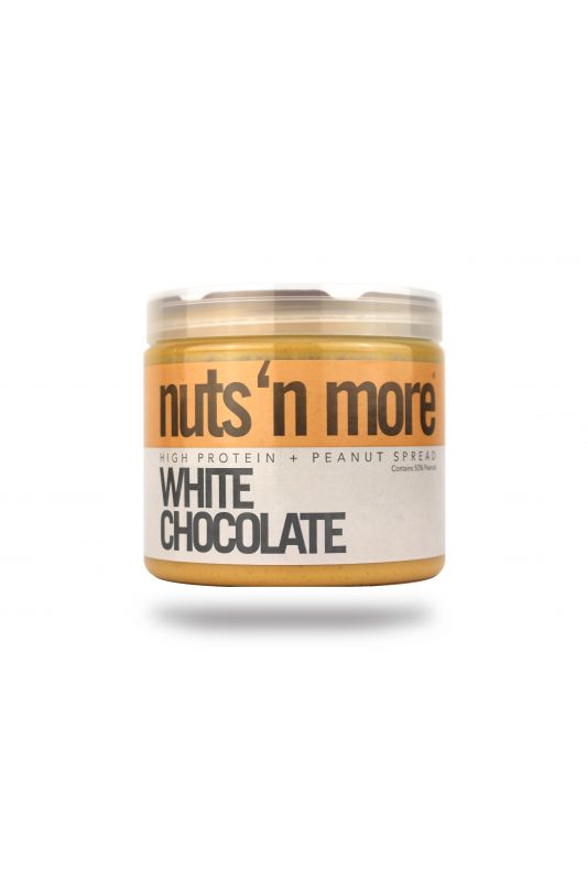 Nuts`N more Arašídové maslo biela čokoláda s proteínom