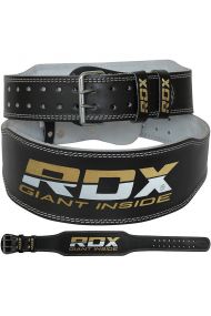 RDX Leather 4&quot; Padded Training Lifting Opasok