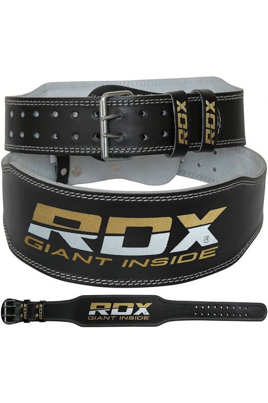 RDX Leather 4" Padded Training Lifting Opasok