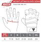 RDX Training Weight Lifting Gym Leather S15 TAN Handschuhe