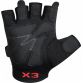 RDX Amara Fitness rukavice - Čierne